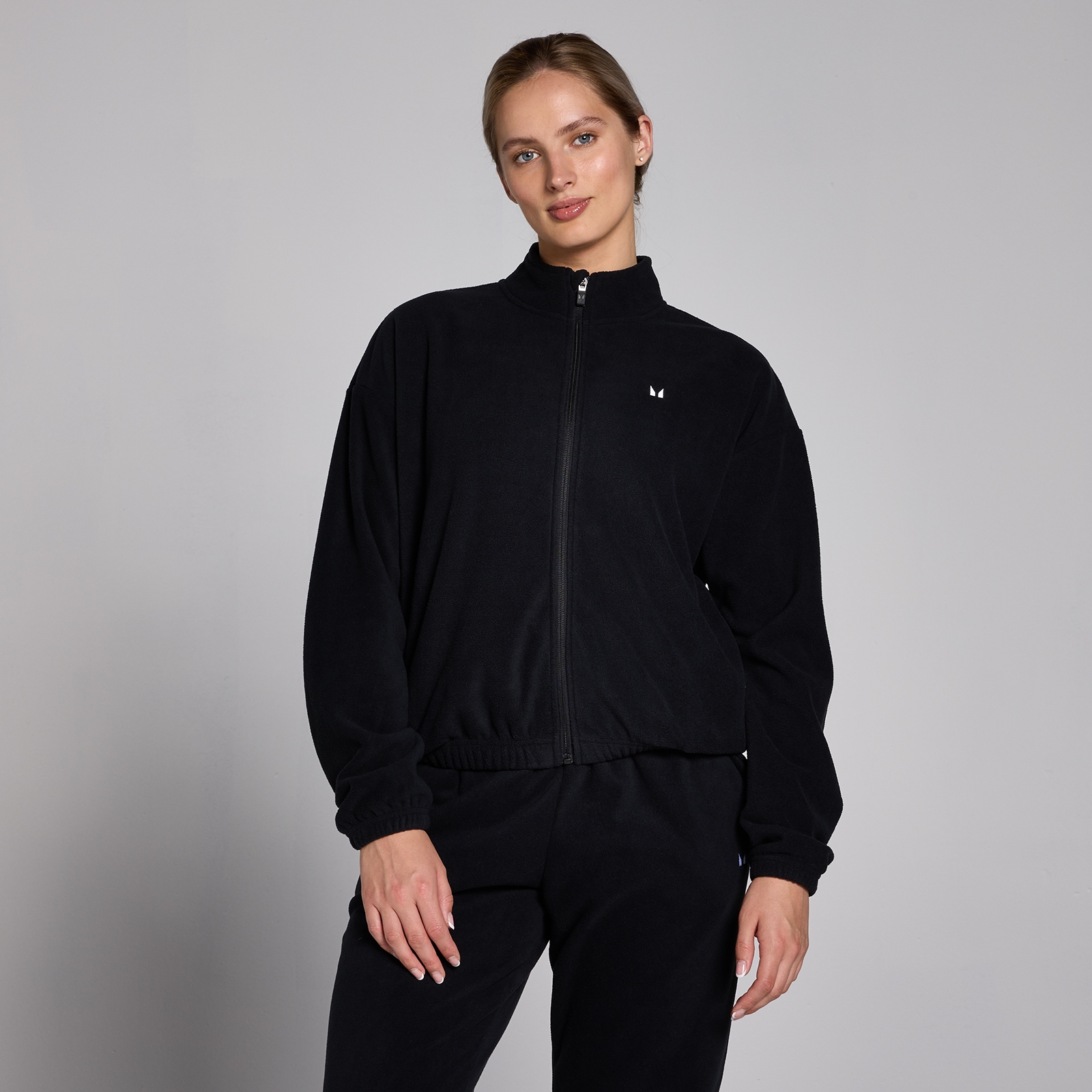 Bild von MP Damen Fleecejacke mit durchgehendem Reißverschluss – Schwarz - XL