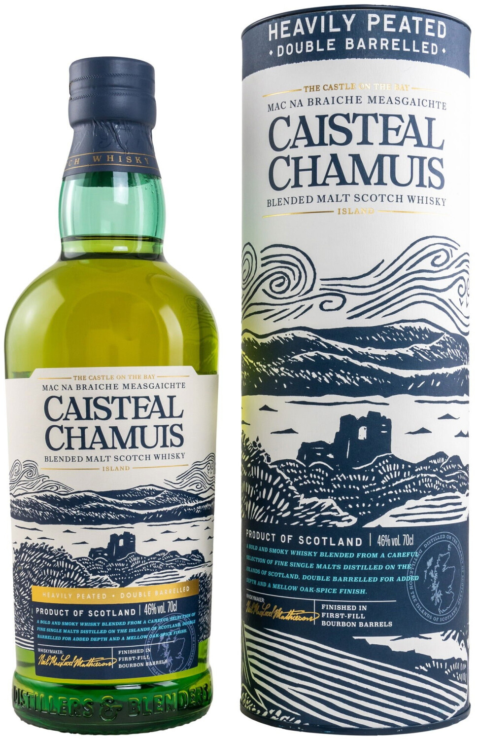 Bild von Mossburn Caisteal Chamuis Heavily Peated Blended Malt Scotch Whisky 0,7 46%