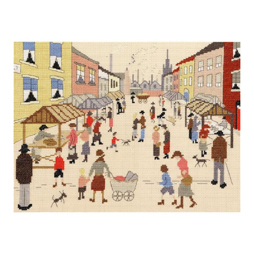 Bild von Bothy Threads Kreuzstich-Set "Freitagsmarkt" - Kreatives Elixier für Stickliebhaber