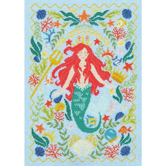 Bild von Bothy Threads Kreativset Bothy Threads Kreuzstich Set "Unter dem Meer", (embroidery kit by Marussia)