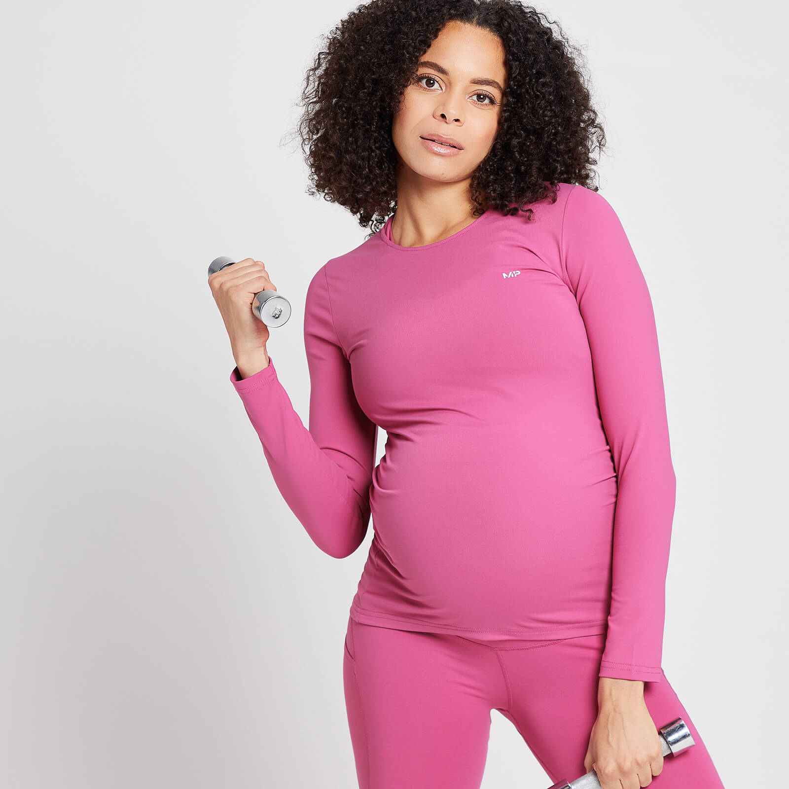 Bild von MP Power langärmeliges Schwangerschaftsoberteil für Damen - Weinrot - XS