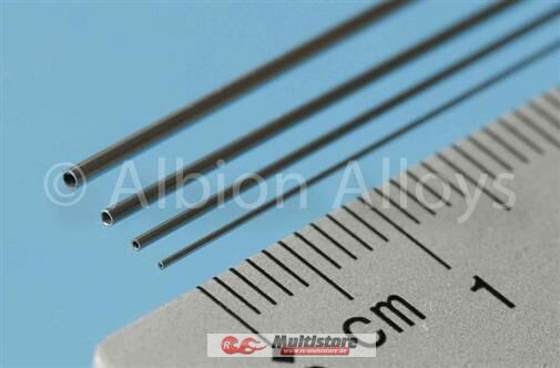 Bild von ALBION ALLOYS Krick Neusilber Mikro Rohr 0,7x0,5x305 mm AxI-Ø VE2 PG C / AANST07
