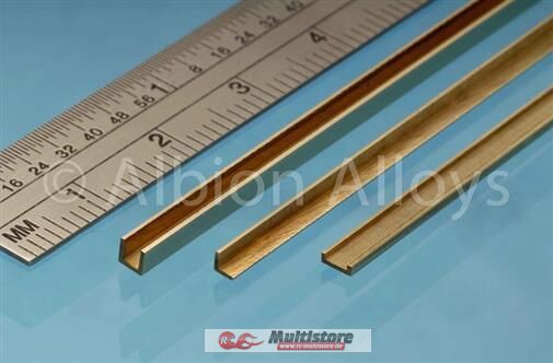 Bild von ALBION ALLOYS Krick Messing C-Profil 1x1,5x1x305 mm PG B / AACC1