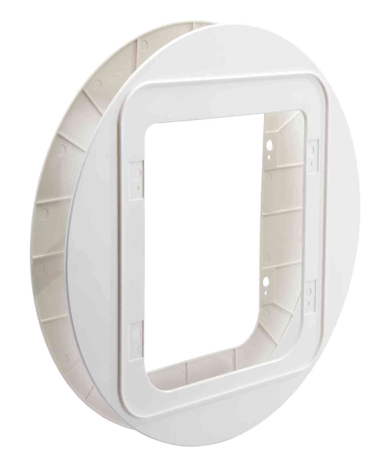 Bild von Sure Petcare Montageadapter, passend für die Sure Petcare SureFlap Mikrochip-Haustierklappe und die Haustierklappe Connect für Katzen und kleine Hunde, zum Einbau in Glasscheiben, weiß, 2er-Pack