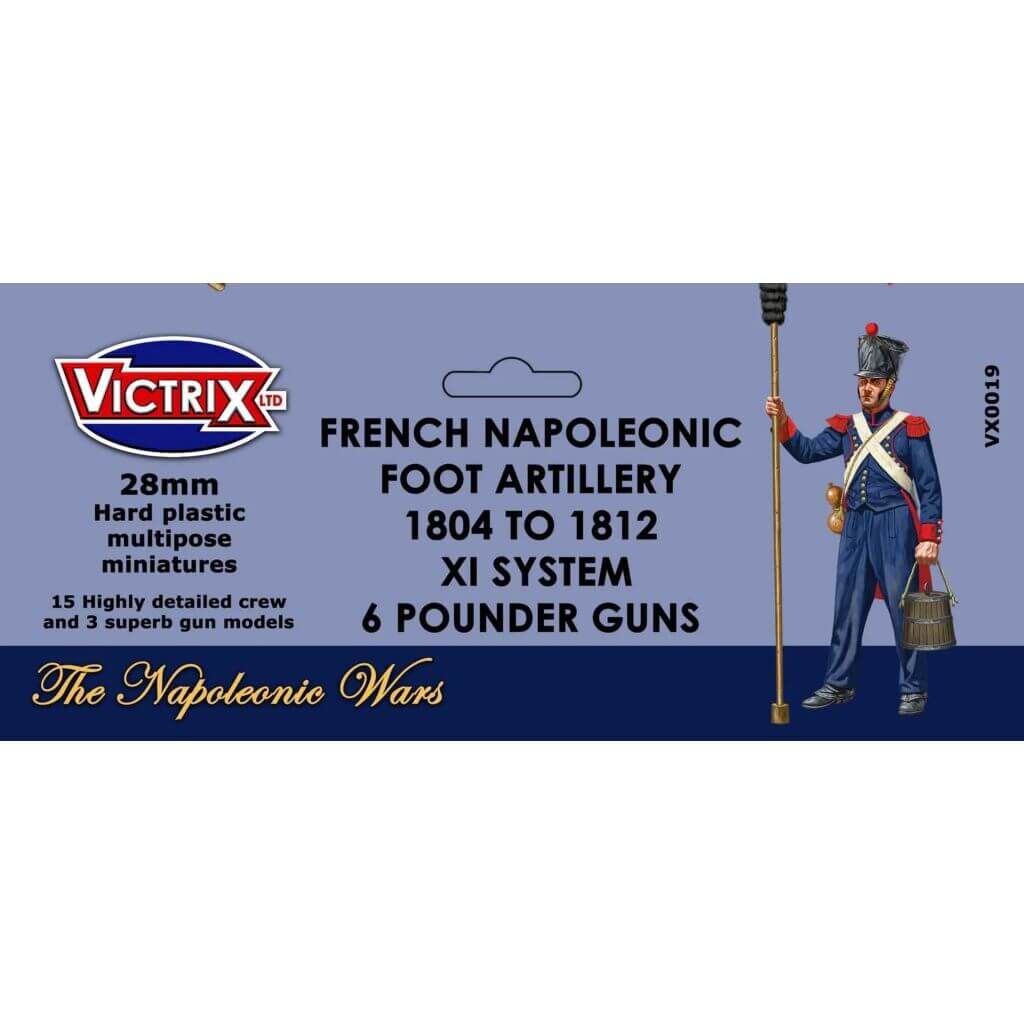 Bild von Victrix French Napoleonic Artillery 1804 - 1812 XI System 28mm with pounder guns