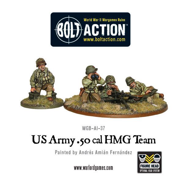 Bild von Warlord Games - US Army 50 Cal HMG Team 28mm Bolt Action Amerika WW2 USA Amis