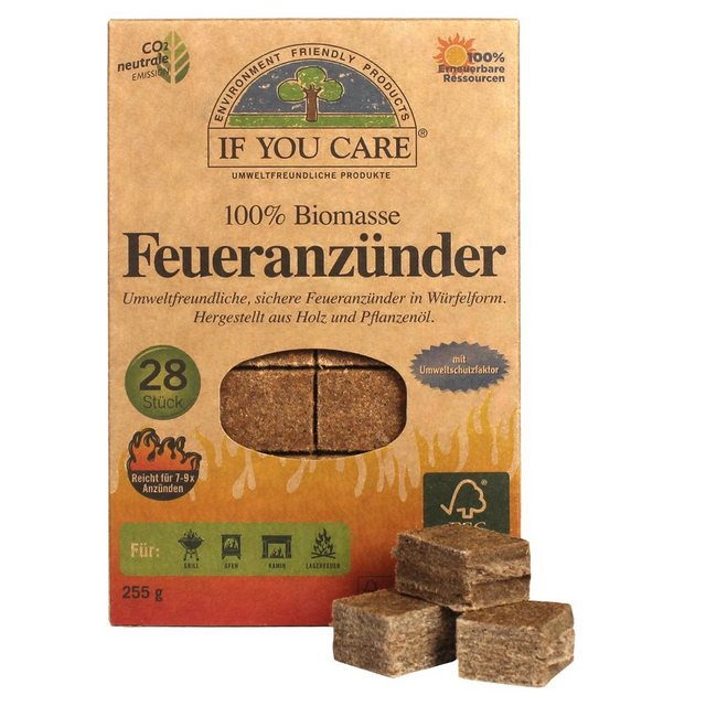 Bild von If You Care Anzündkamin If You Care Feueranzünder 28 Würfel