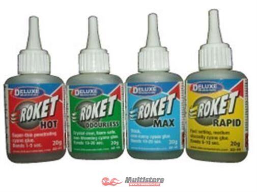 Bild von Deluxe Materials, Klebstoff, Roket Odourless CA 20g (Styropor) (35 g, 1 ml)