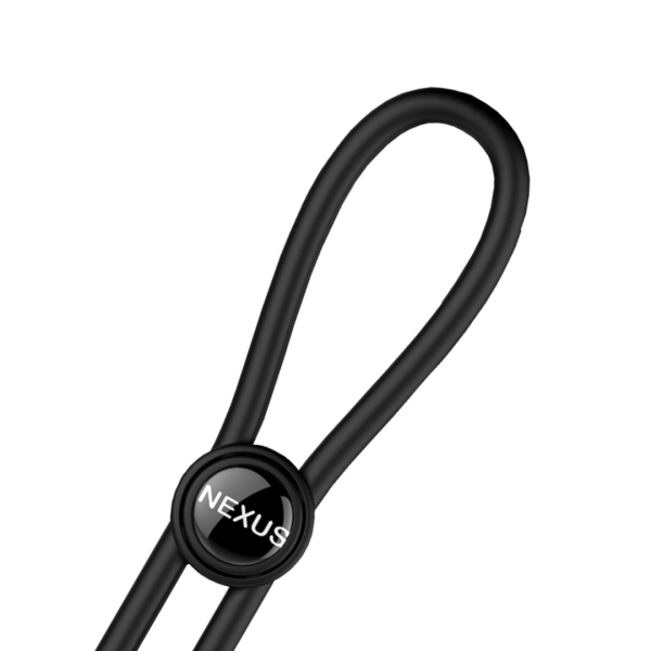 Bild von Forge - Double Adjustable Lasso Silicone Cock Ring - Black
