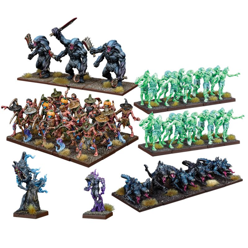 Bild von KoW Nightstalker Army King of War Mantic Games Horror Armee Scarecrows Spectres