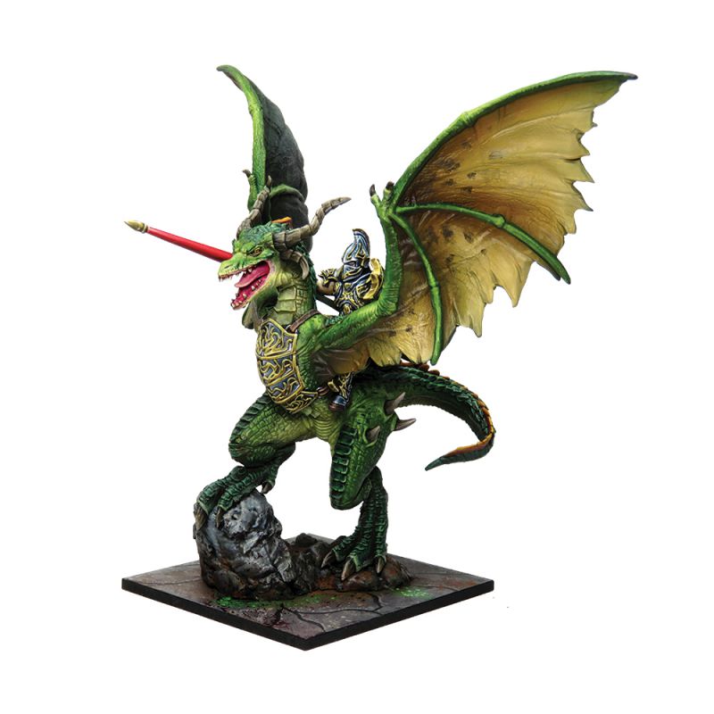 Bild von KoW Elf Lord on Drakon Elves Mantic Games Lord auf Drachen