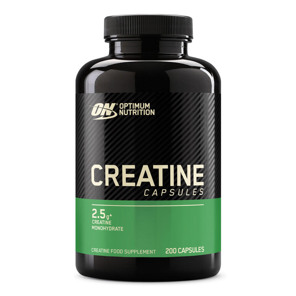 Bild von Optimum Nutrition 2500mg Creatin Kapseln, Creatin Monohydrat Kapseln Creapure für Muskelaufbau von ON, Unflavoured, 100 Portionen, 200 Kapseln