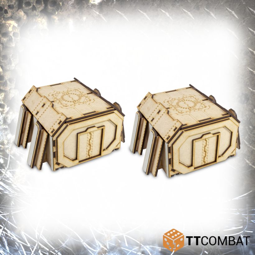 Bild von TTCombat Fortified Bunker Straight Section 28mm Gelände Terrain Haus Gebäude
