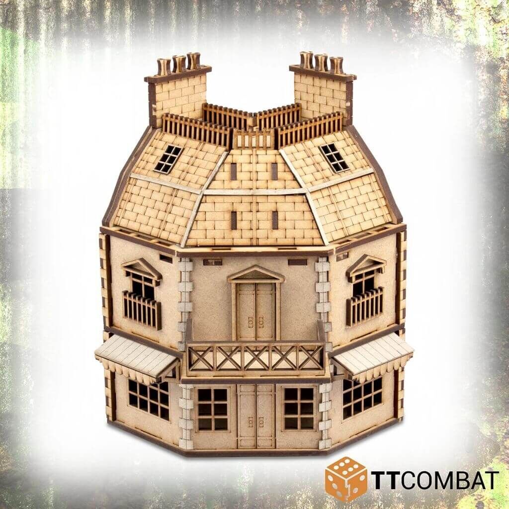 Bild von TTCombat World War City Rowhouse Cornershop 28mm Gelände Eck Shop Haus
