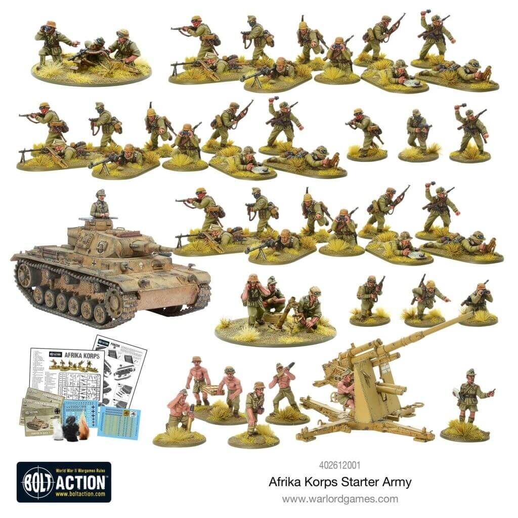 Bild von Warlord Games Afrika Korps Starter Army 28mm Großbritannien WWII Bolt Action