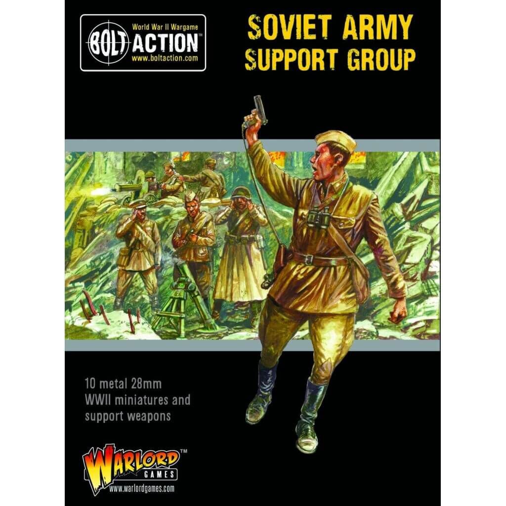 Bild von Warlord Games Soviet Army Support Group 28mm Bolt Action WW2 HQ medic maxim