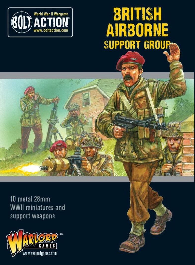Bild von Warlord Games British Airborne Support Group 28mm Bolt Action WW2 HQ medic spot