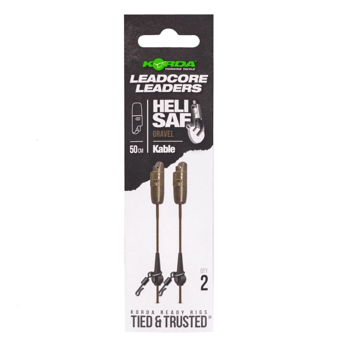 Bild von Korda Kable Leadcore Leader Heli Safe 50cm - Kaprfenvorfach