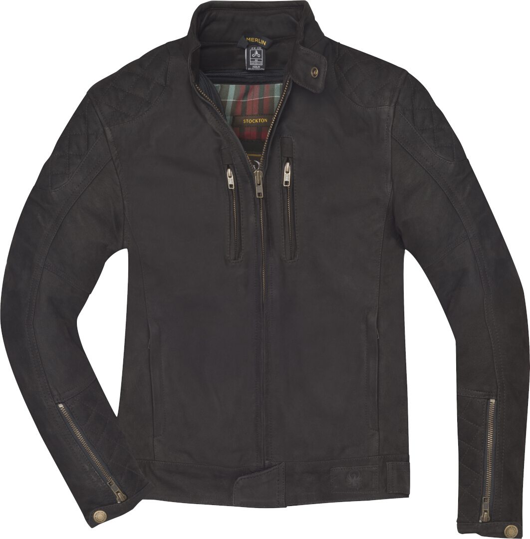 Bild von Merlin Stockton Motorrad Lederjacke, braun, Größe 2XL für Männer