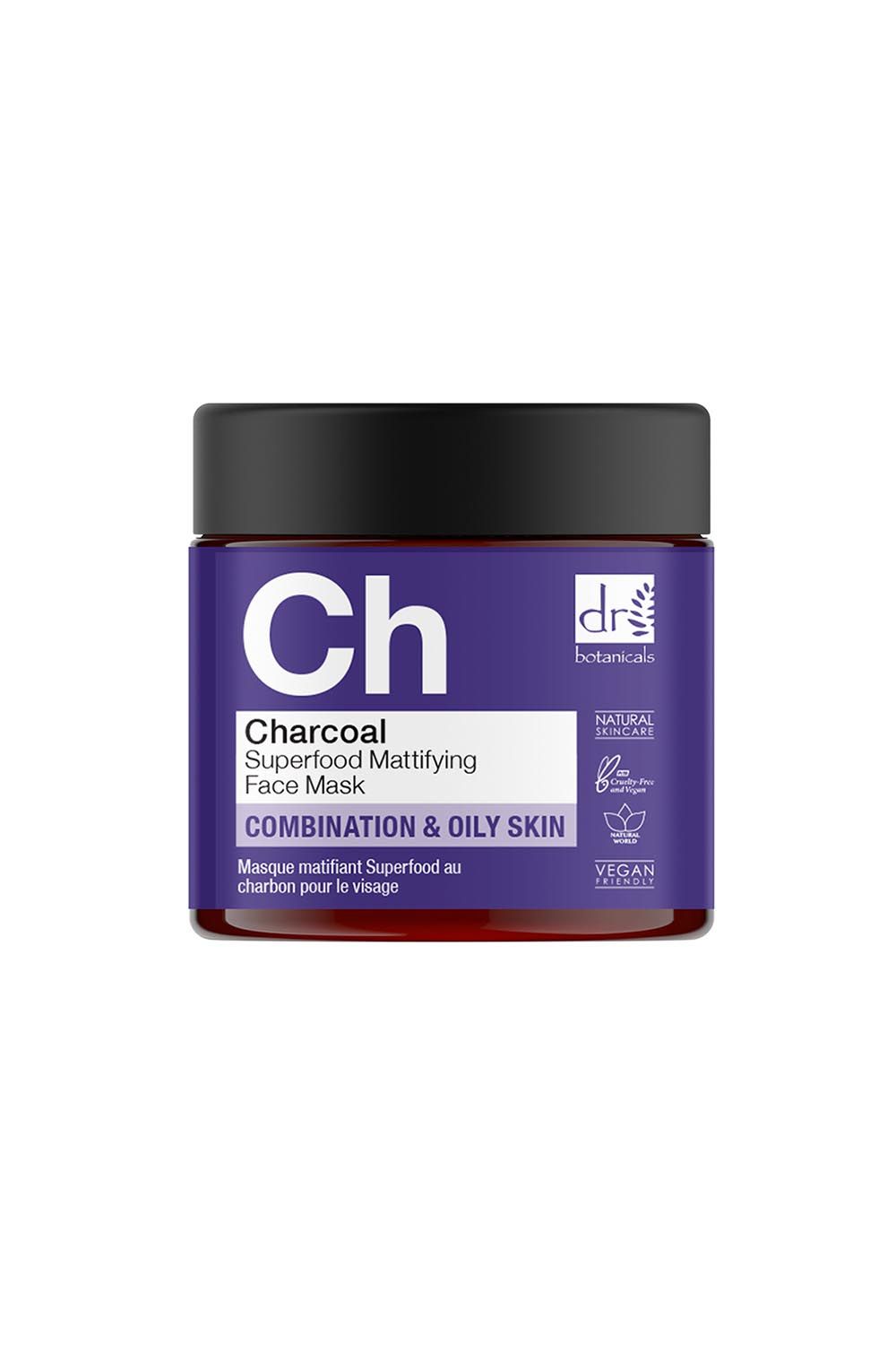 Bild von Dr Botanicals Charcoal Superfood Mattifying Face Mask