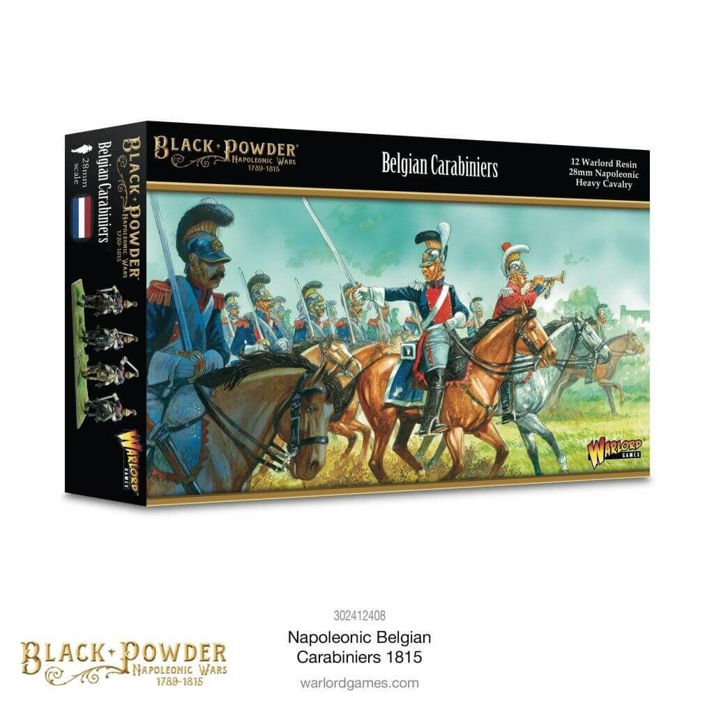 Bild von Warlord Games Napoleonic Belgian Carabiniers 1815 28mm Black Powder