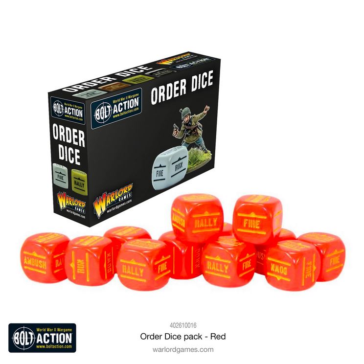 Bild von Bolt Action Spielfigur Bolt Action: Orders Dice Pack - Red
