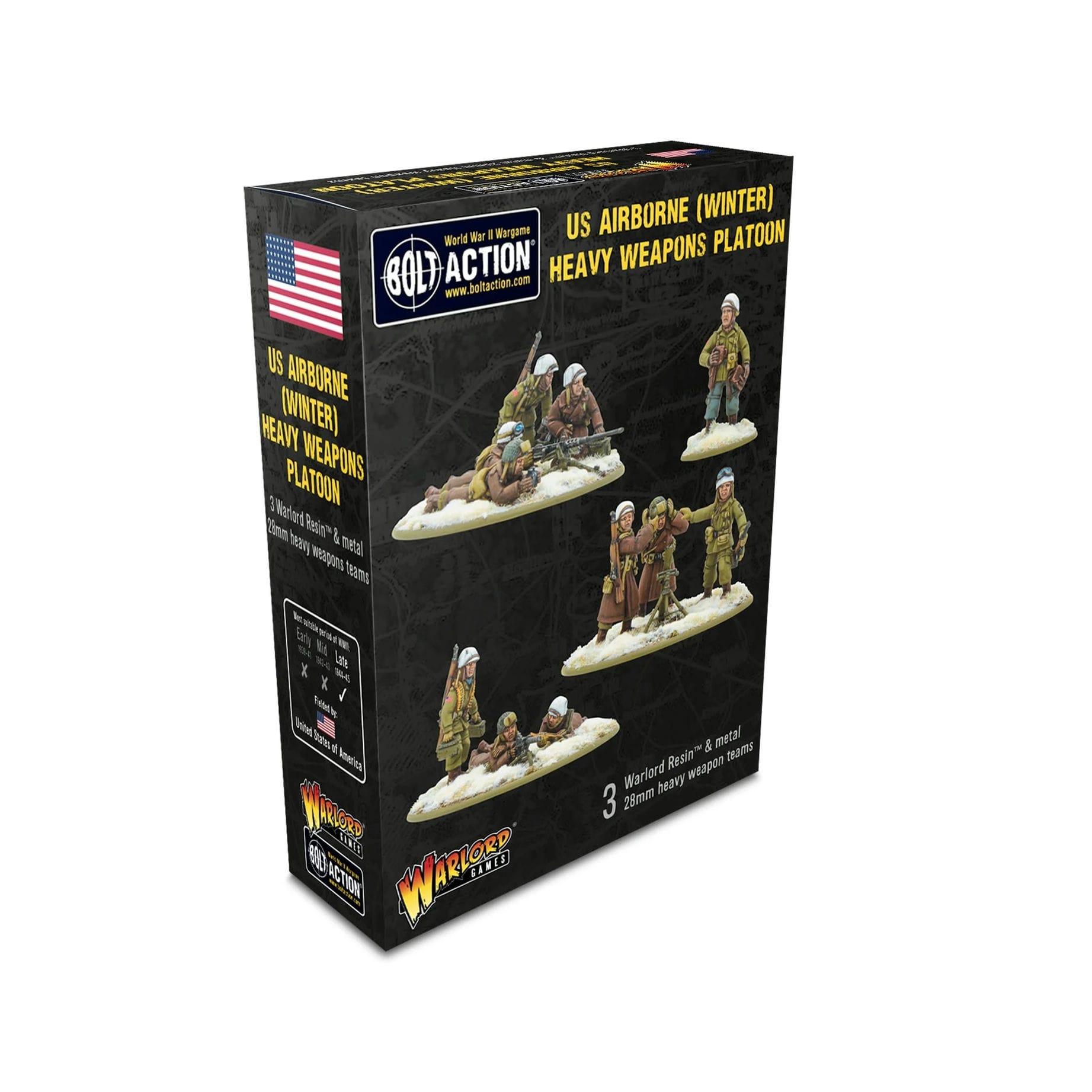 Bild von US Airborne Winter Heavy Weapons Platoon 28mm Warlord Games WW2 WWII Bolt Action