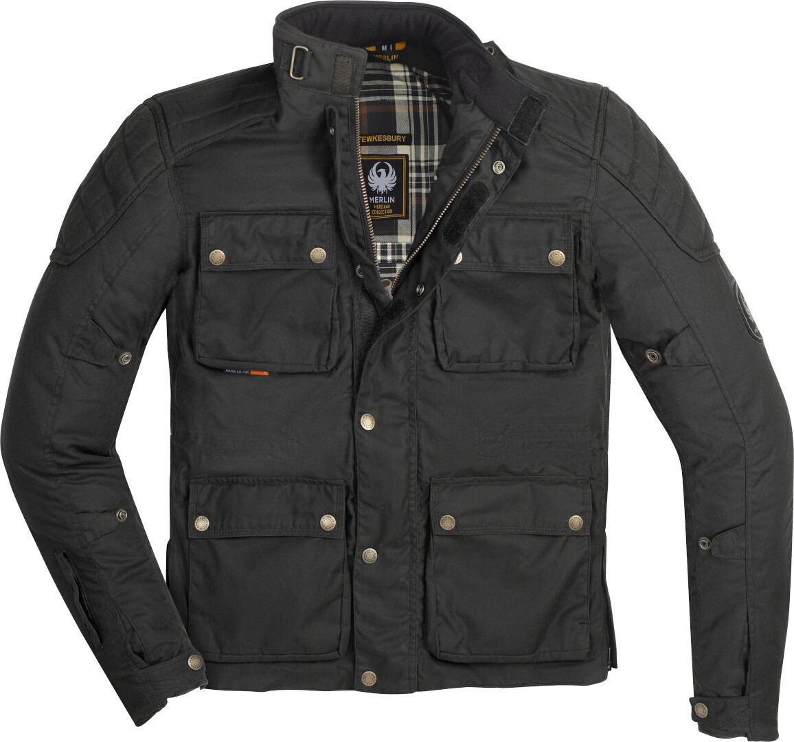 Bild von Merlin Tewkesbury Motorrad Textiljacke, schwarz, Größe XL für Männer