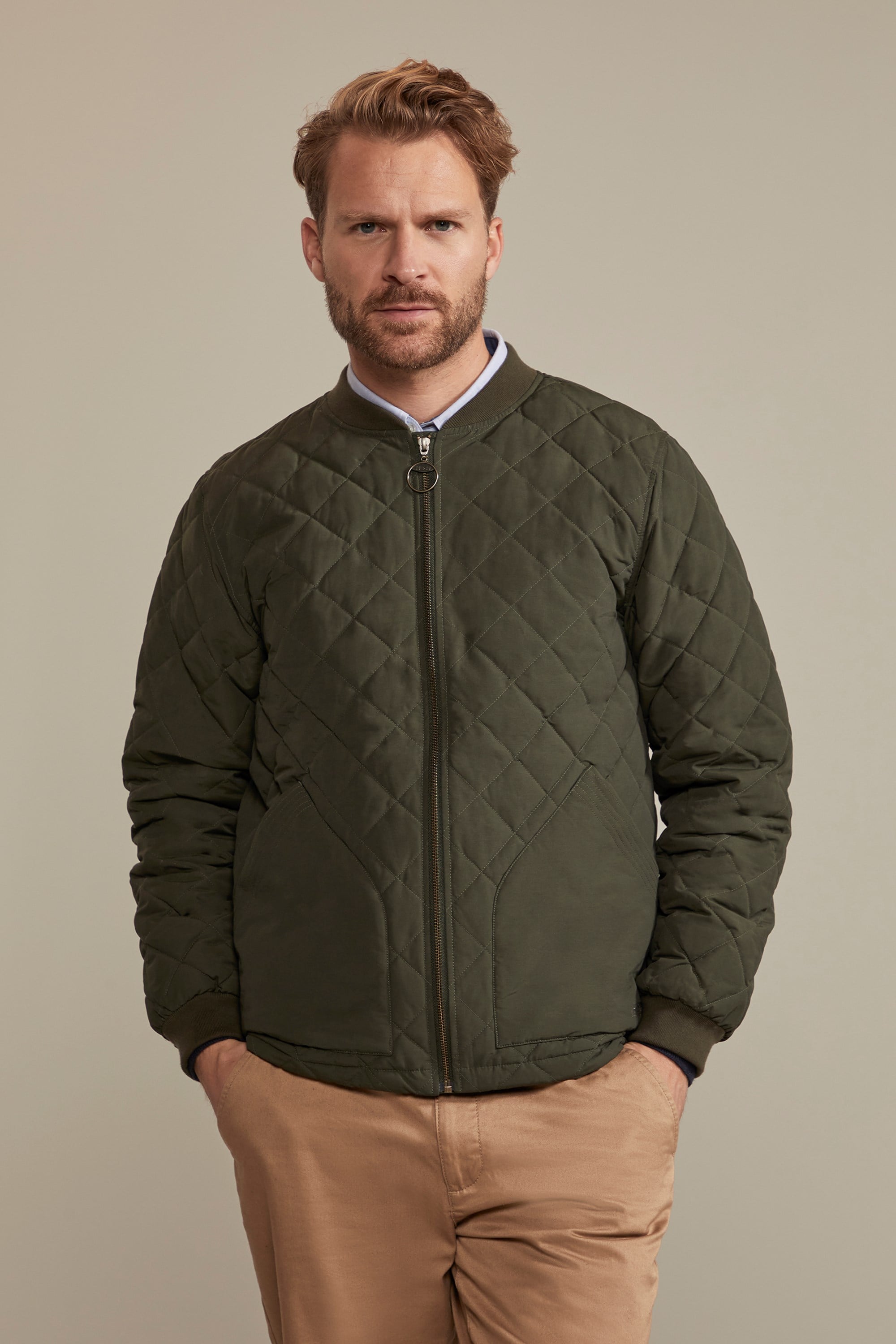 Bild von Pembroke Herren-Steppjacke - Khaki