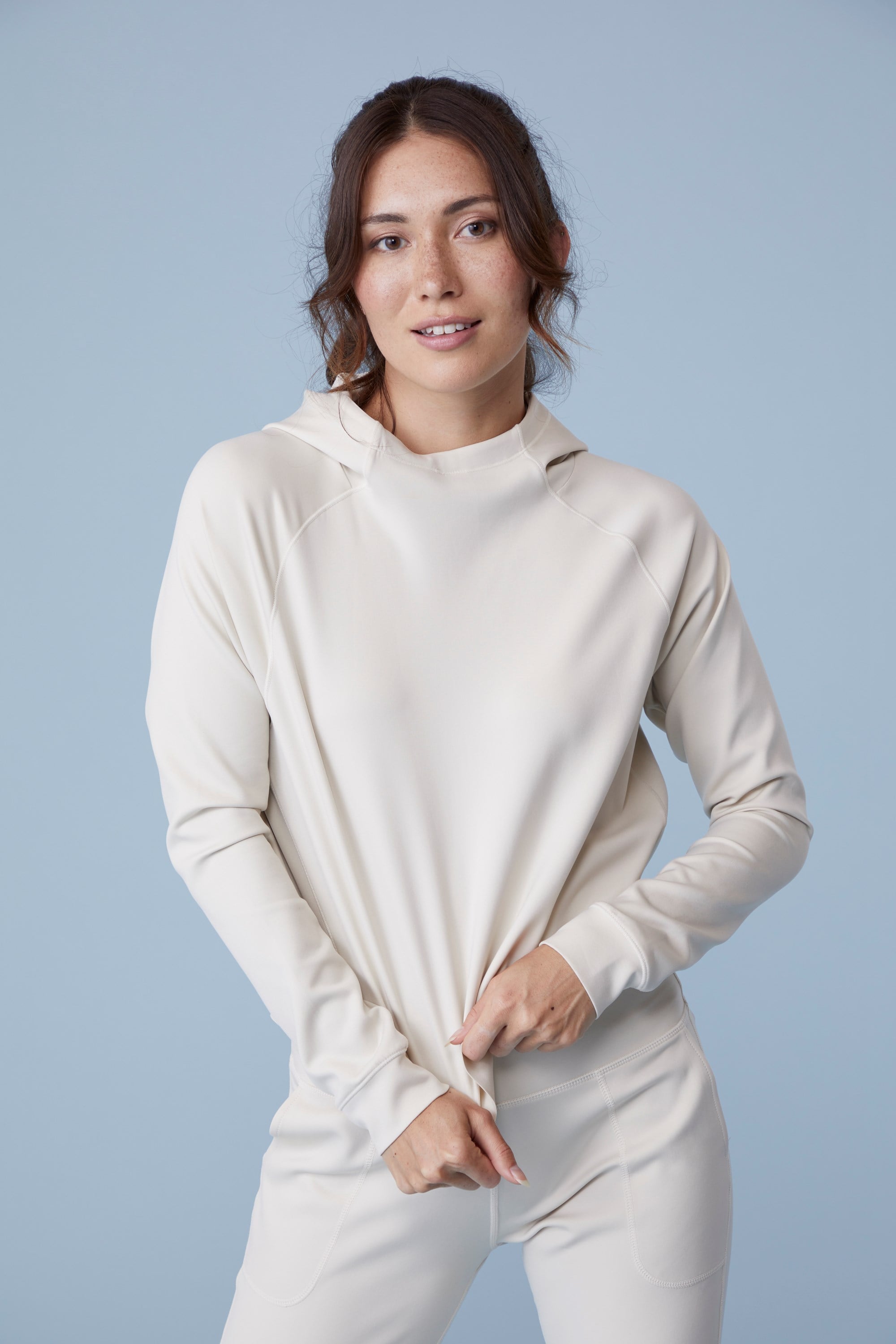 Bild von Comfort Zone Damen Hoodie - Cremefarben