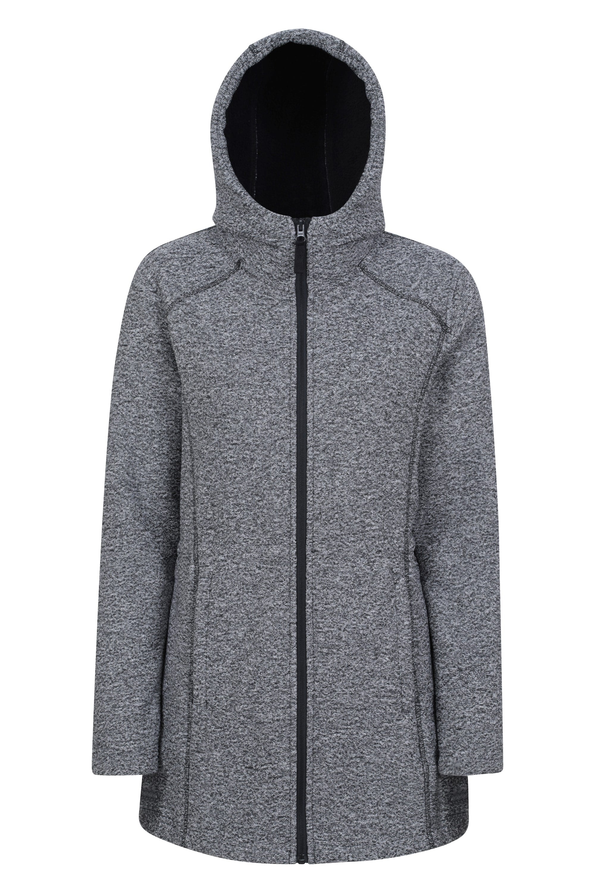 Bild von Nevis Longline-Fleecejacke für Damen - Schwarz