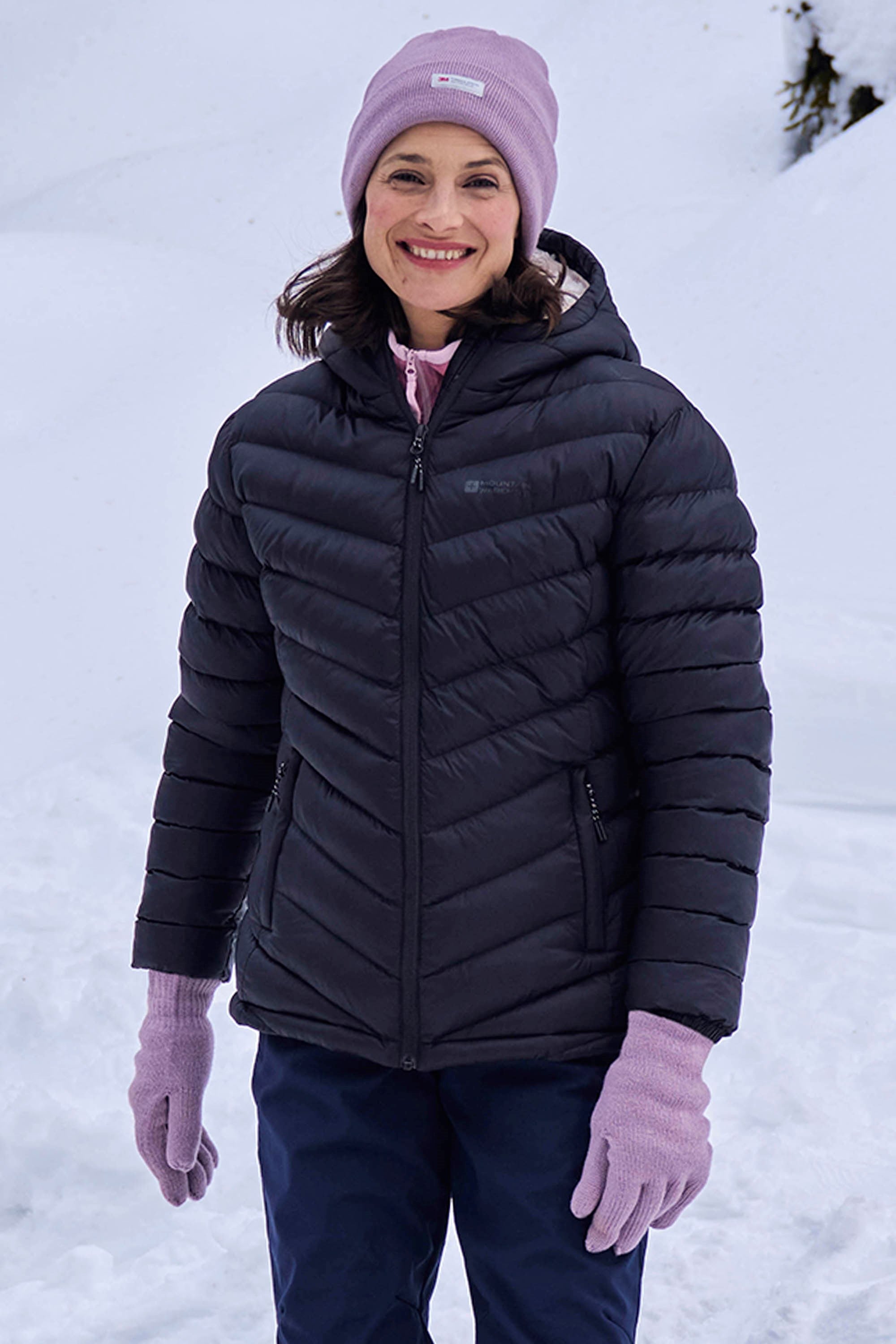 Bild von Seasons Gefütterte Damen-Steppjacke - Schwarz
