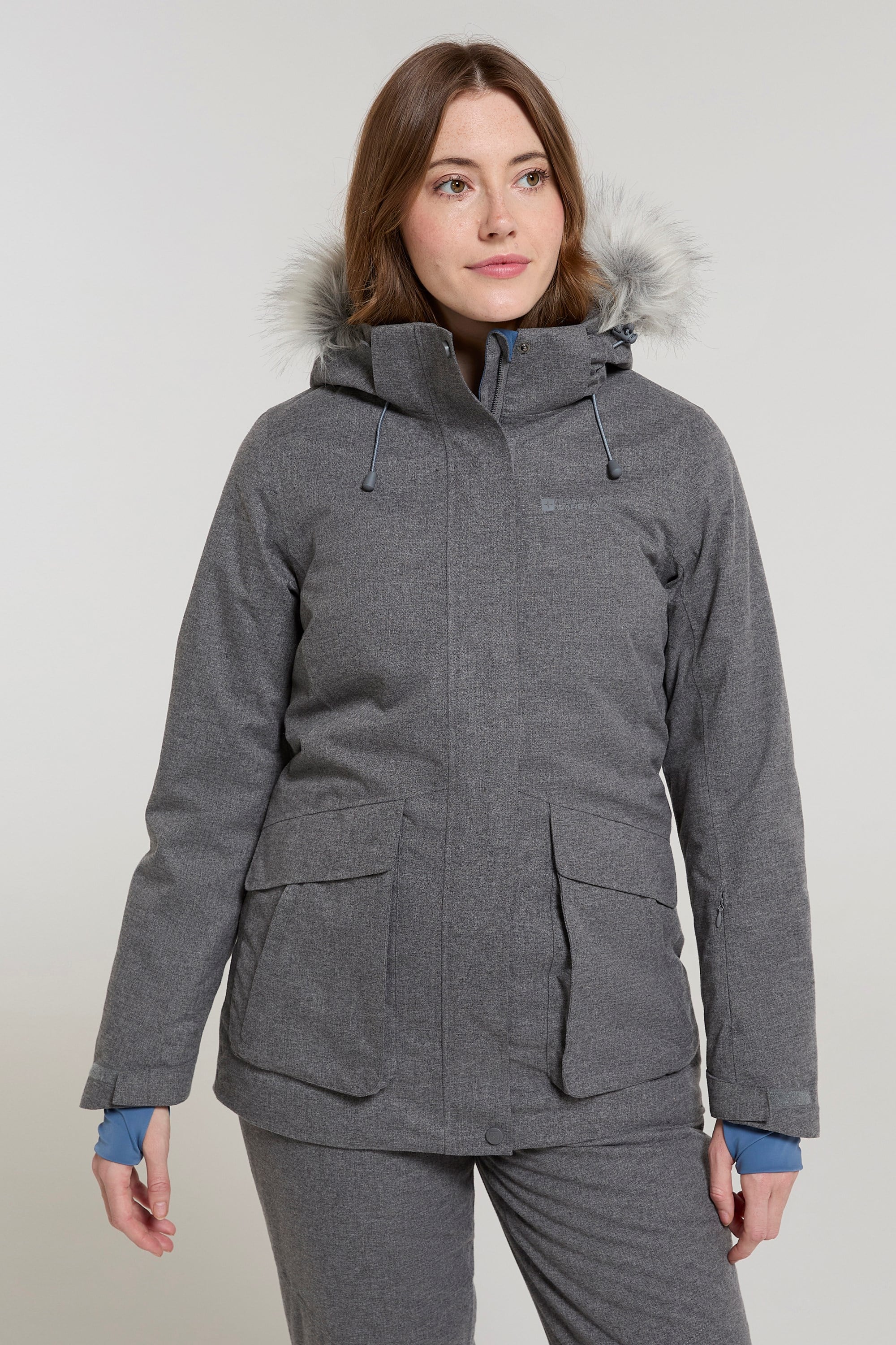 Bild von Snow II Wasserdichte Damen-Skijacke - Grau