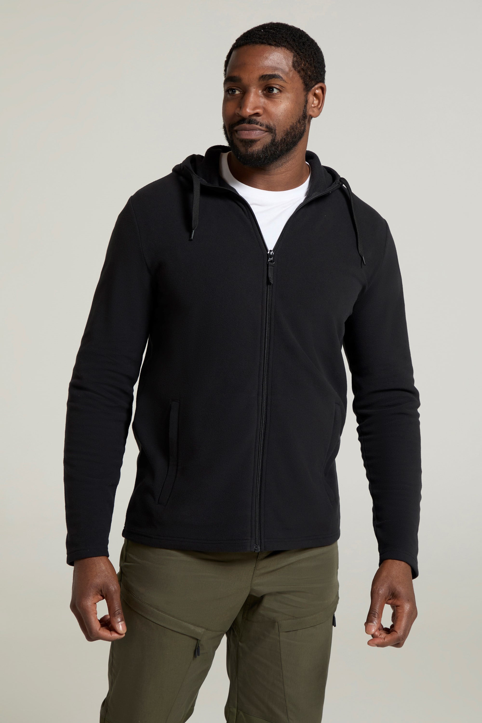 Bild von Camber II Herren Kapuzenpulli mit durchgehendem Reißverschluss - Schwarz