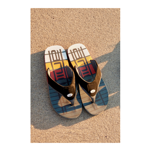 Bild von Jekyl Herren-AOP-Flip-Flops - Grau