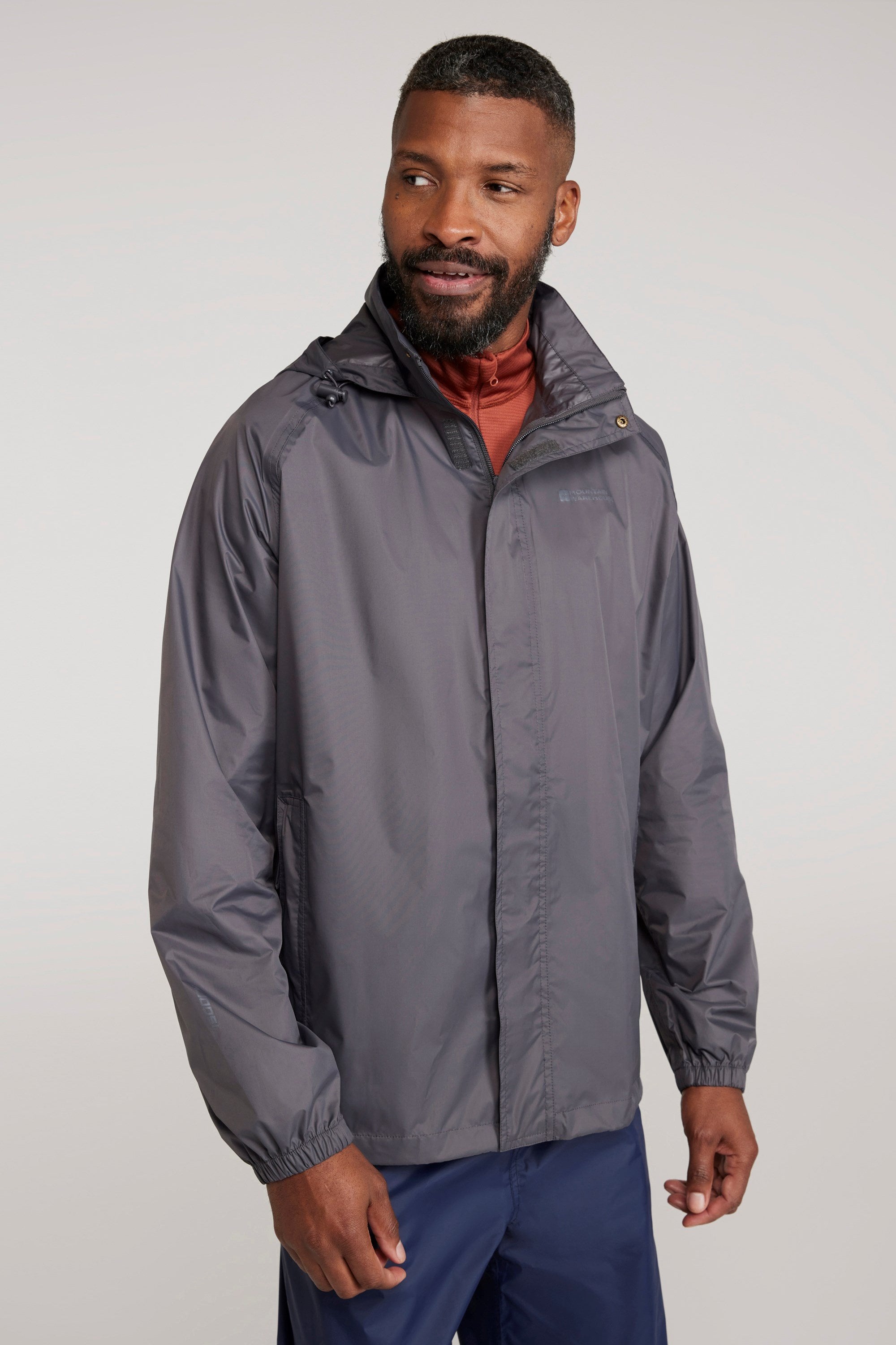 Bild von Pakka Wasserdichte Herren-Regenjacke - Grau