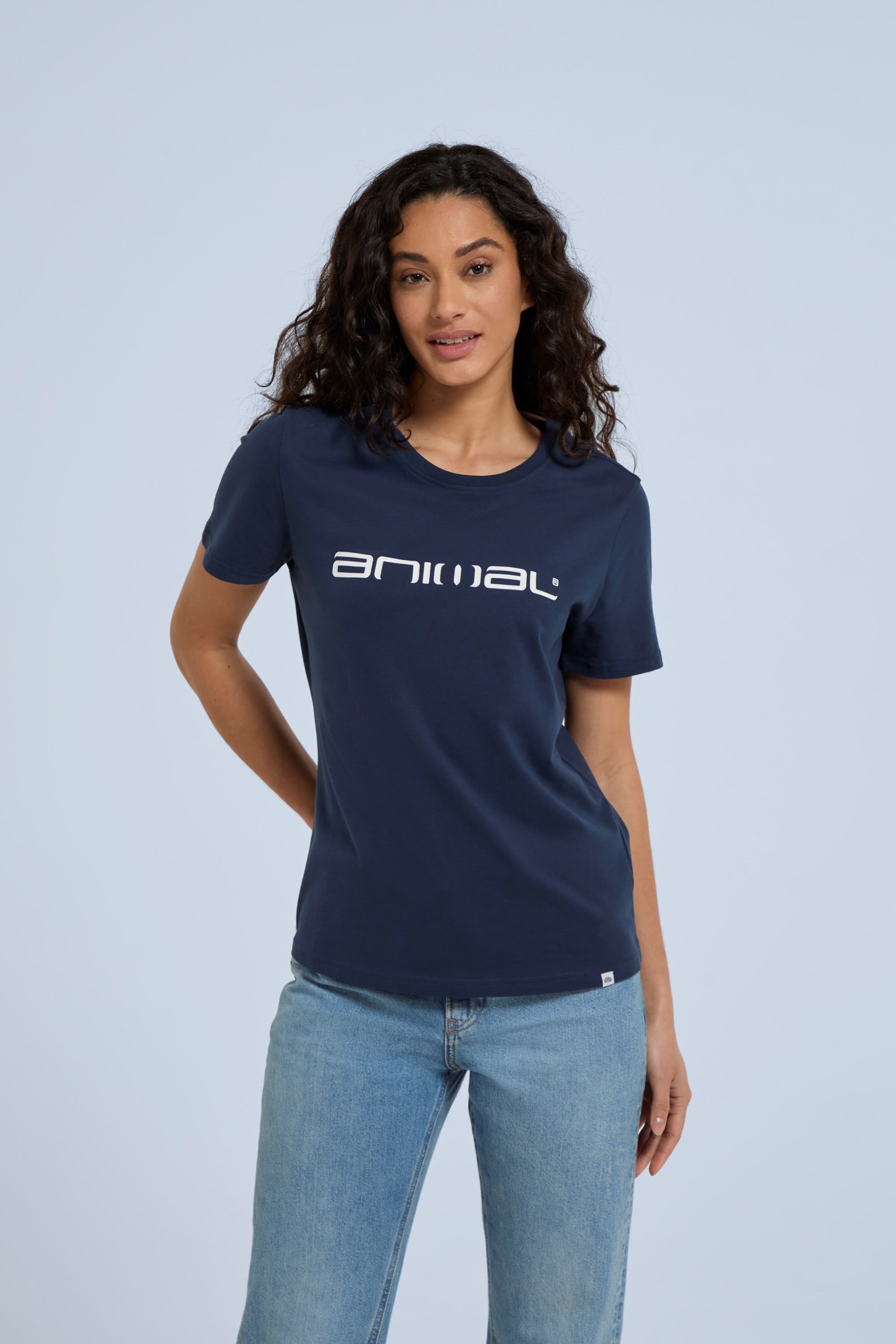 Bild von Marina Damen T-Shirt mit Logo - Marineblau