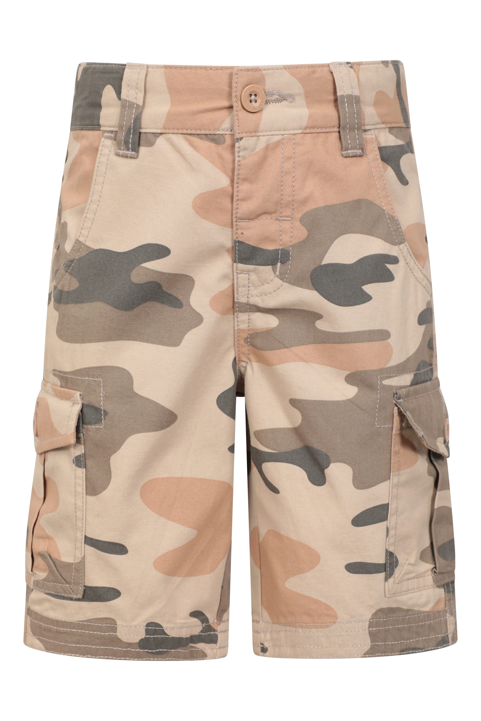 Bild von Camouflage Kinder Cargo-Shorts - Grün