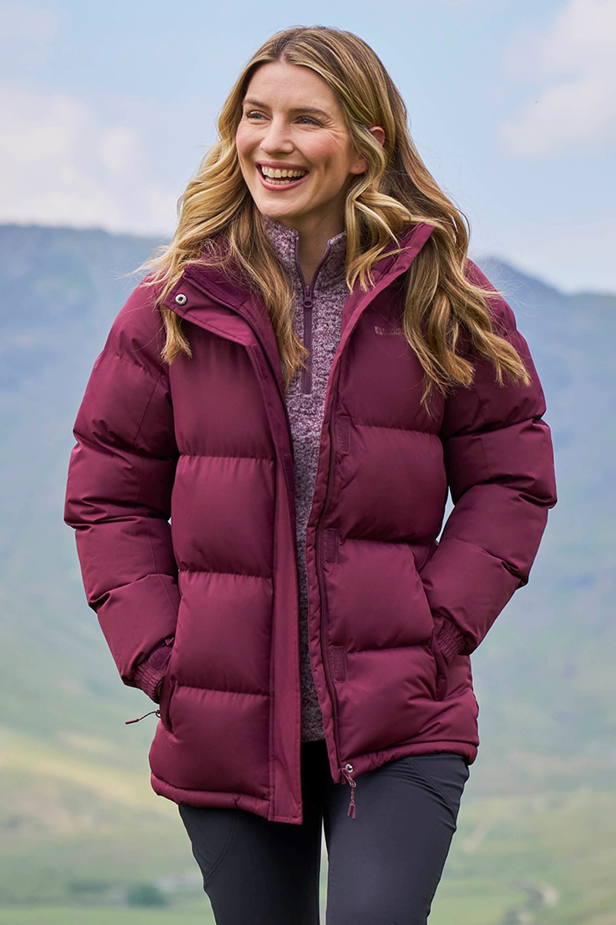 Bild von Snow Damen Winterjacke - Burgunderrot