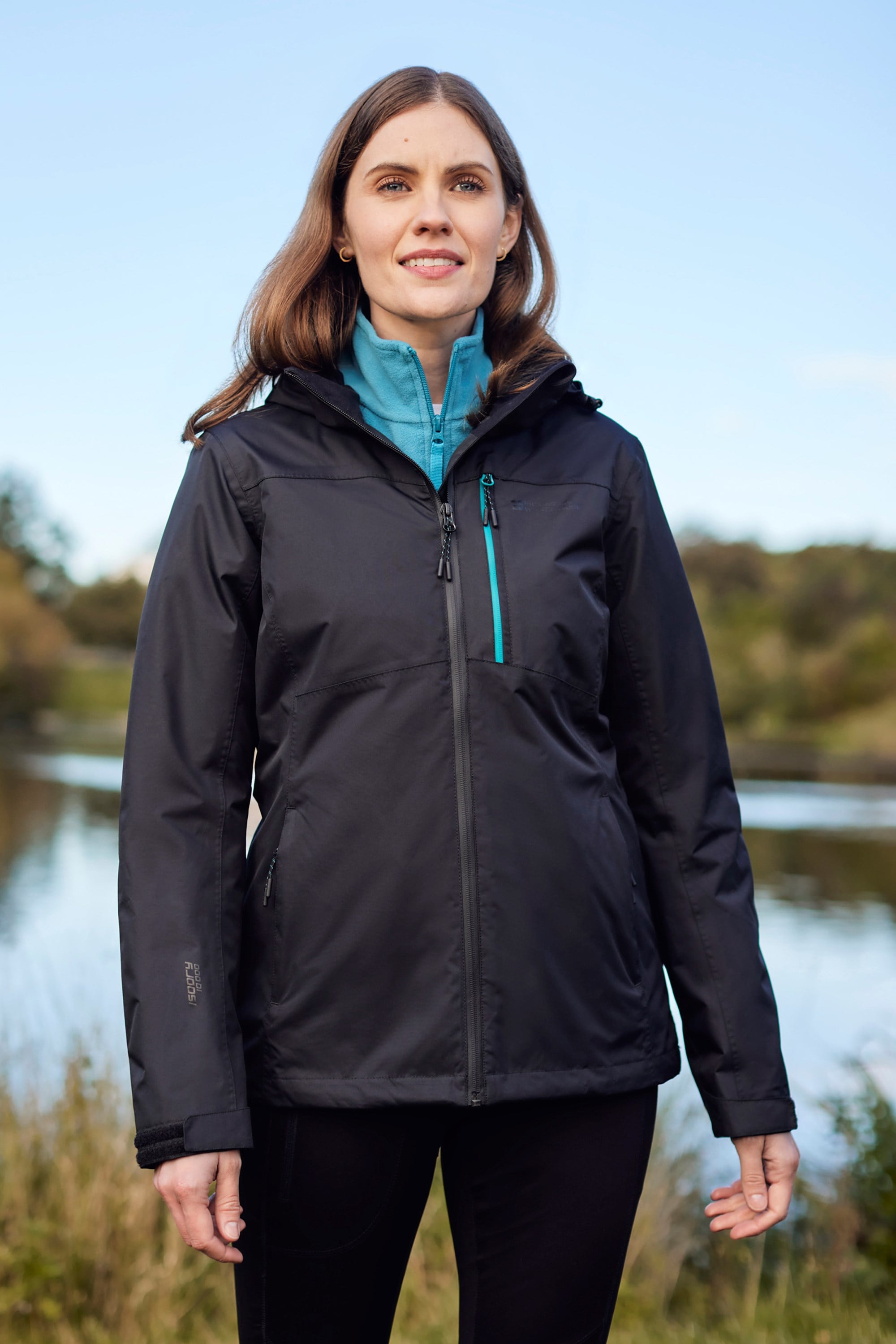 Bild von Rainforest II Wasserdichte Damenjacke - Schwarz