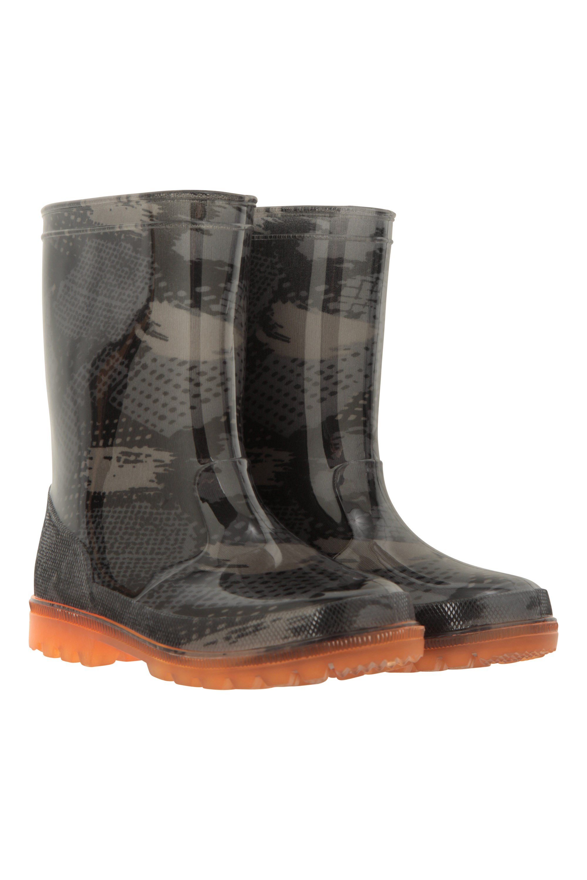 Bild von Splashed Kinder-Regenstiefel mit Blinklichtern - Schwarz