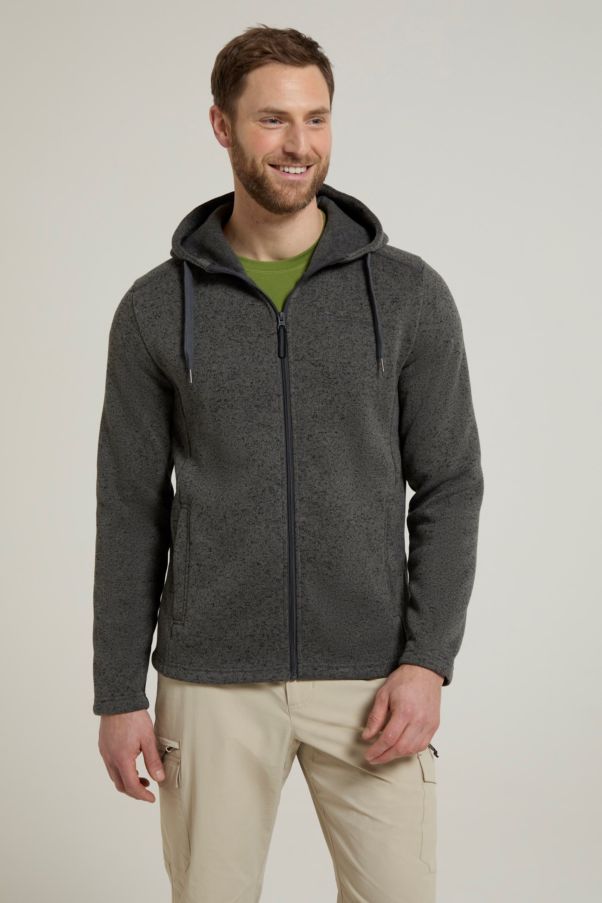 Bild von Neece Herren Fleece-Kapuzenpullover - Schwarz