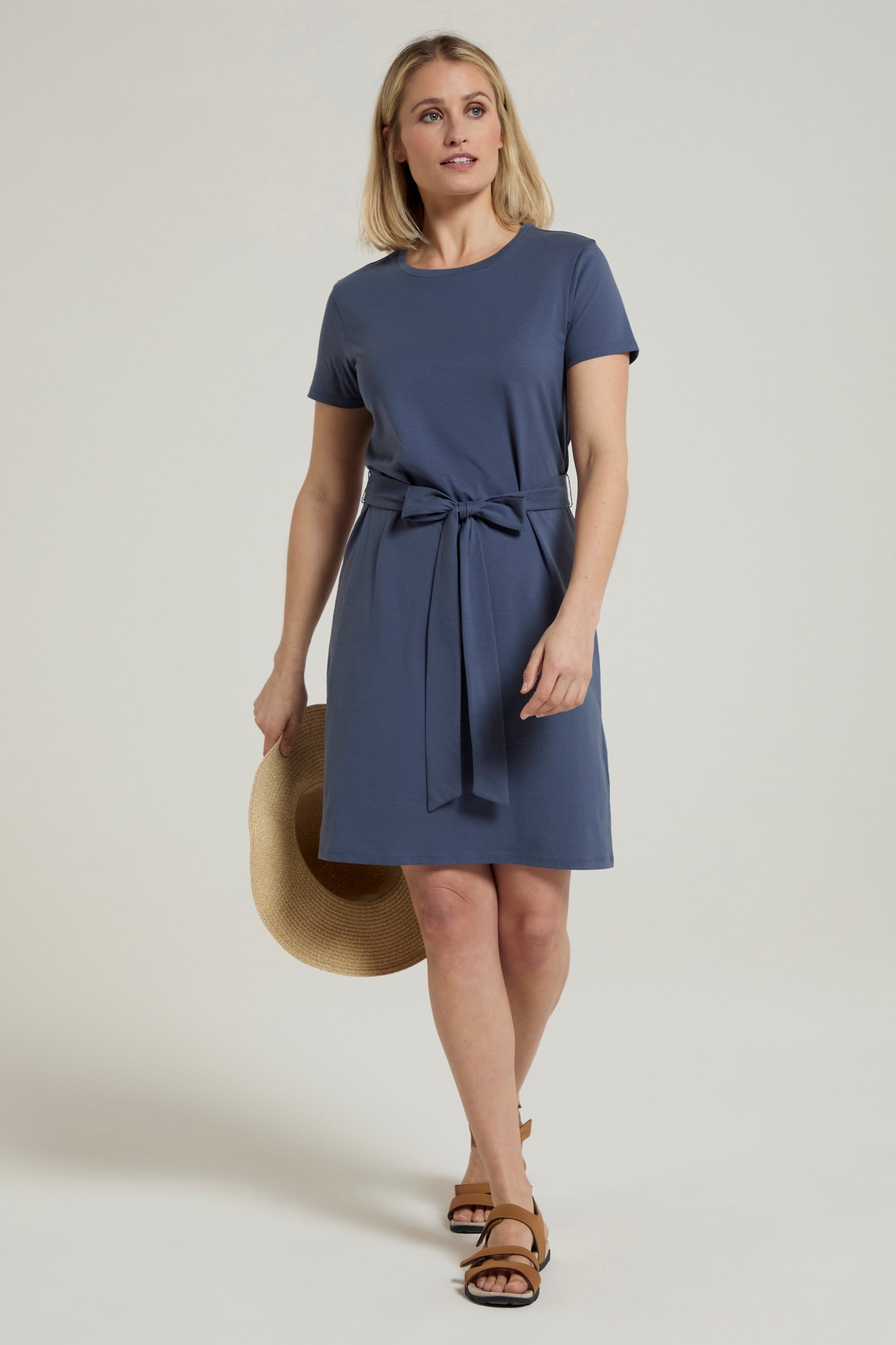 Bild von Paros Damen T-Shirt-Kleid - Blau