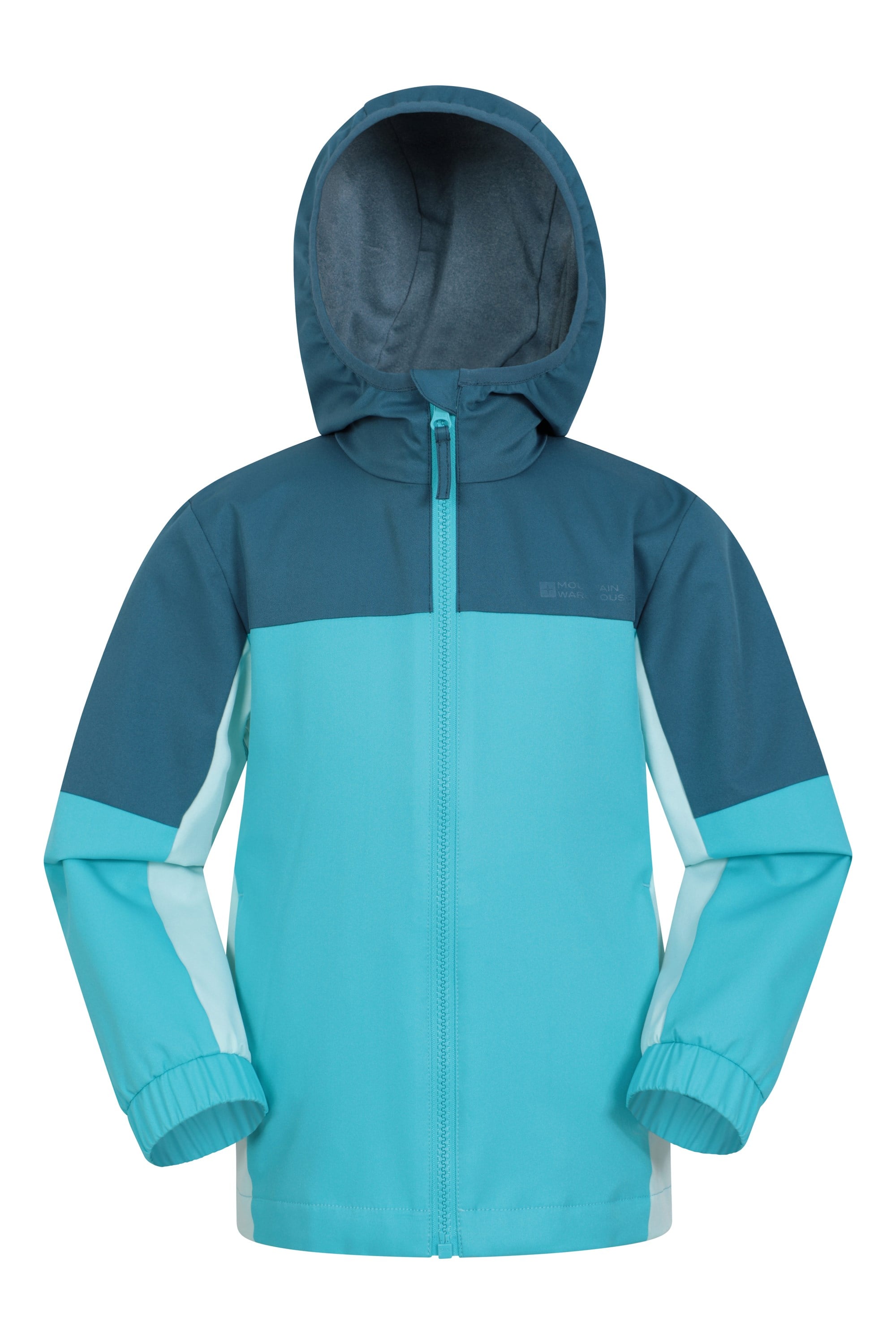 Bild von Colourblock Wasserabweisende Kinderjacke - Blau