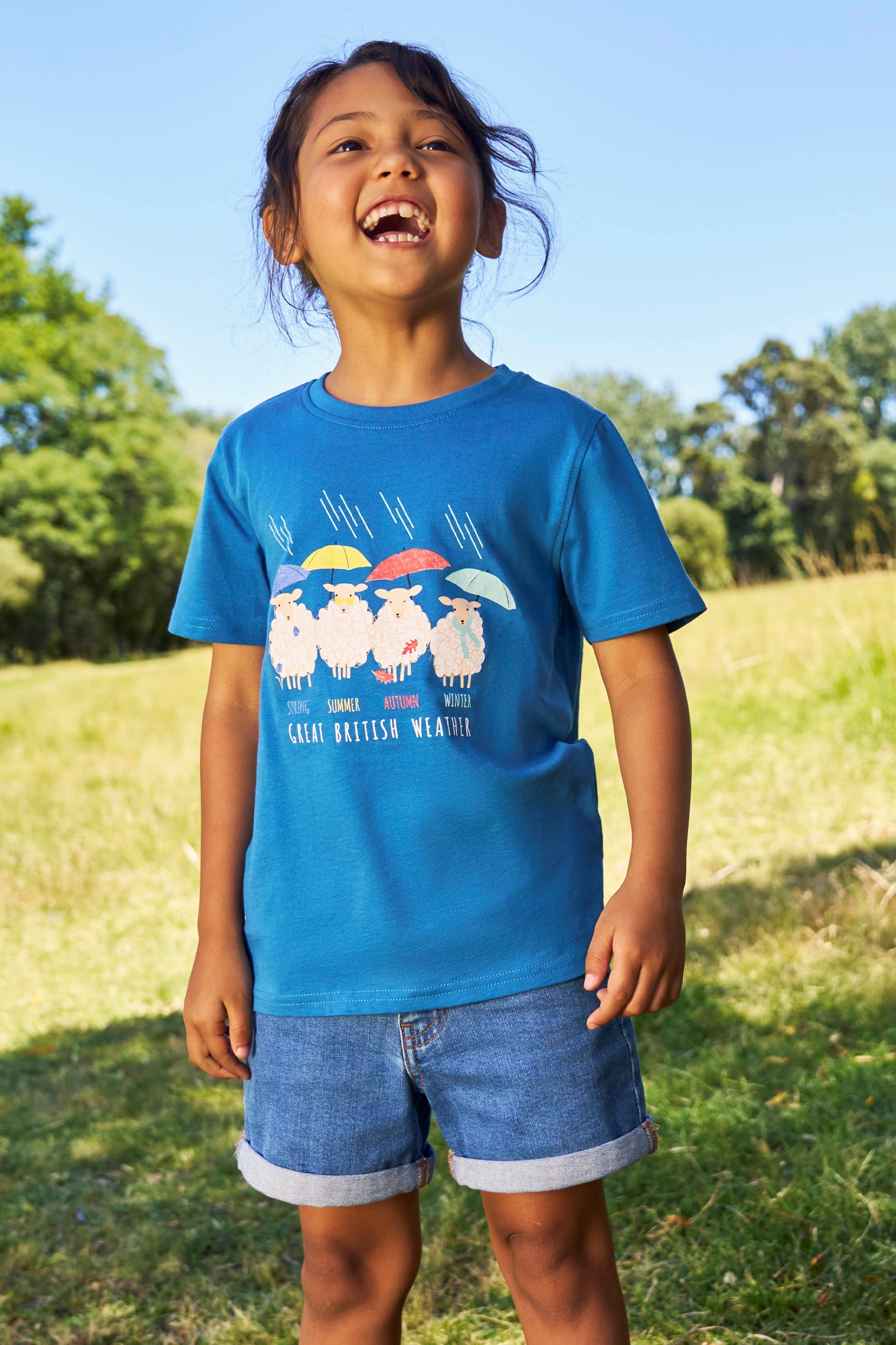 Bild von British Weather Kinder T-Shirt - Türkis