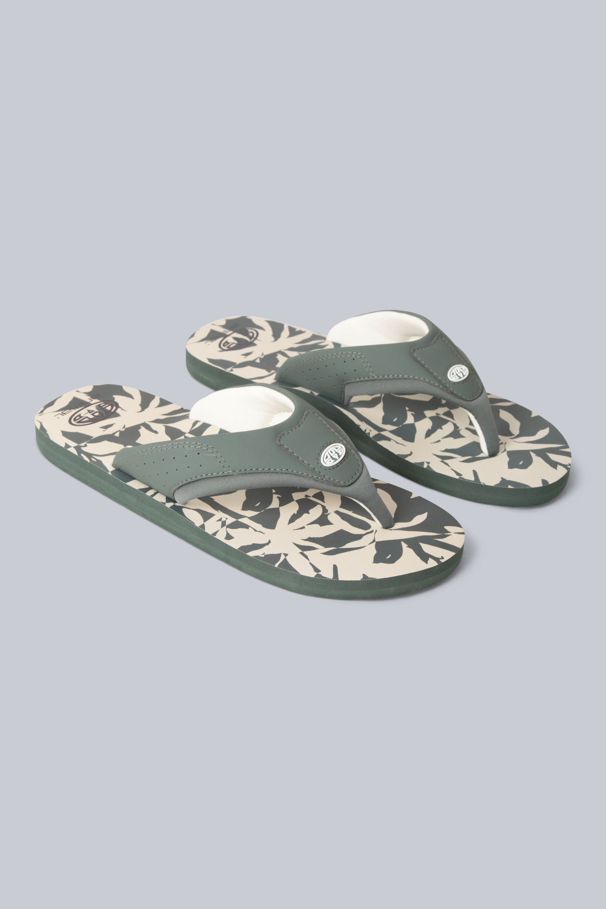 Bild von Jekyl Herren-AOP-Flip-Flops - Khaki