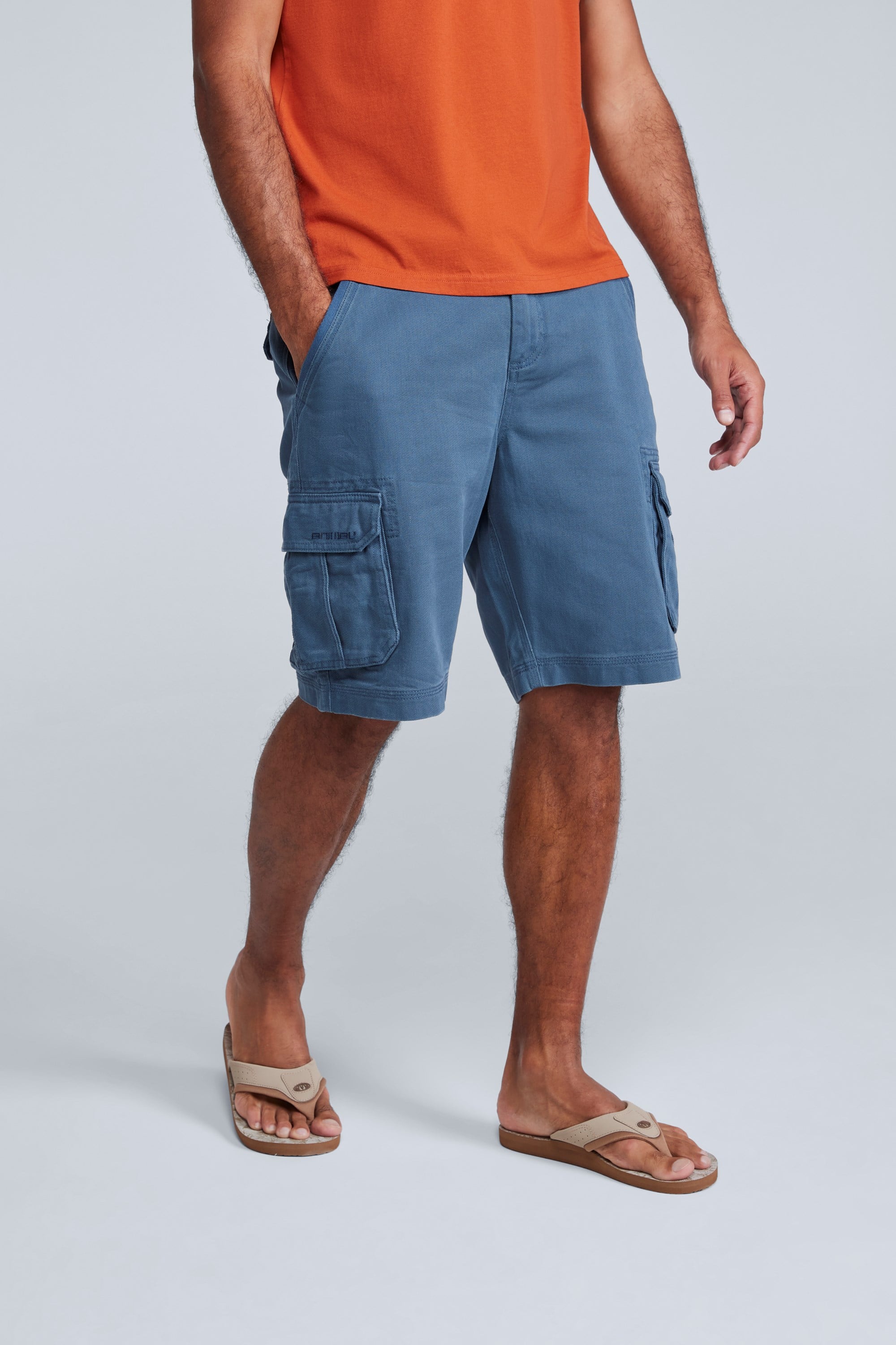 Bild von Dusk Herren Twill-Cargoshorts - Dunkel Türkis
