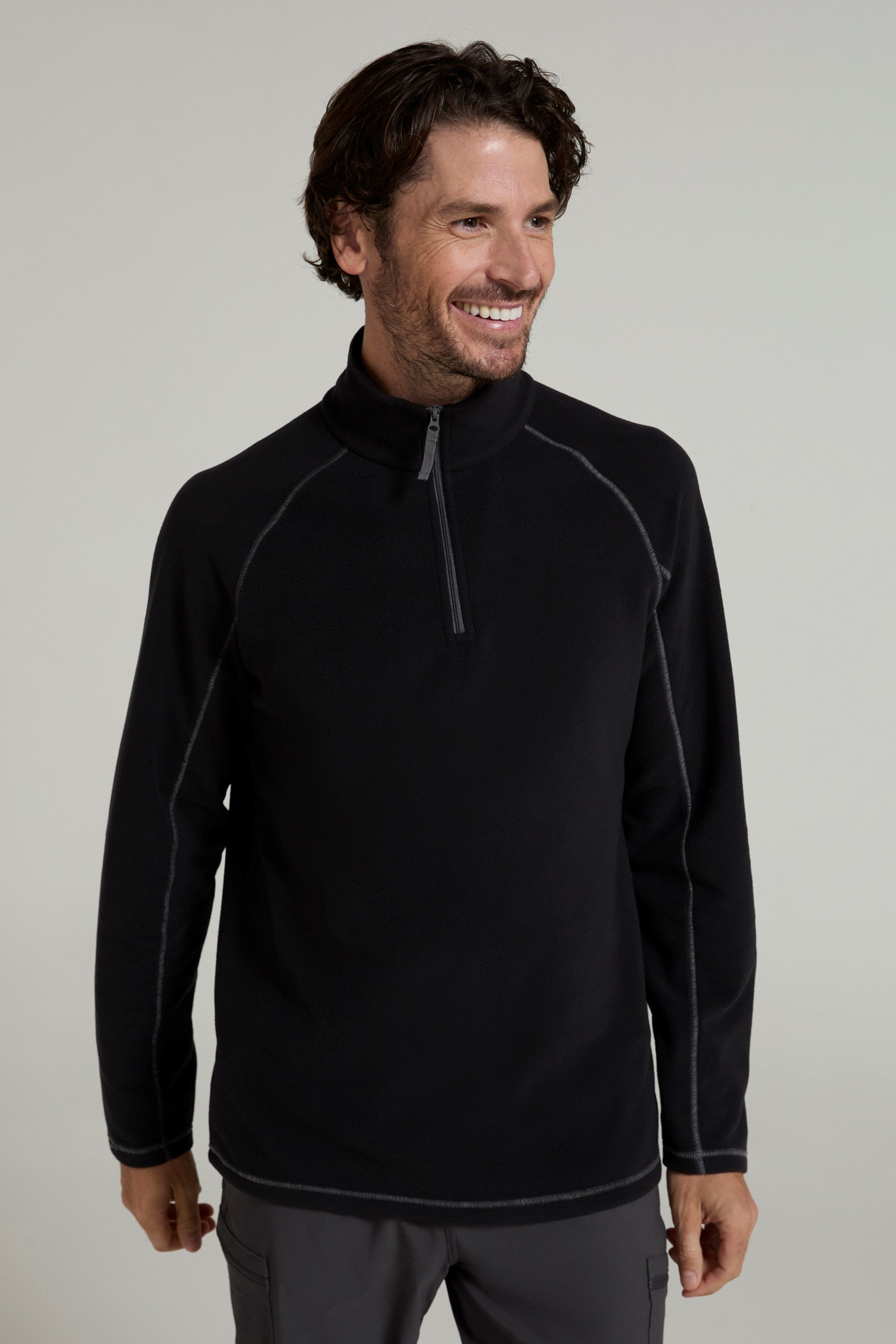 Bild von Ashbourne II Herren Fleece mit Reißverschluss - Schwarz
