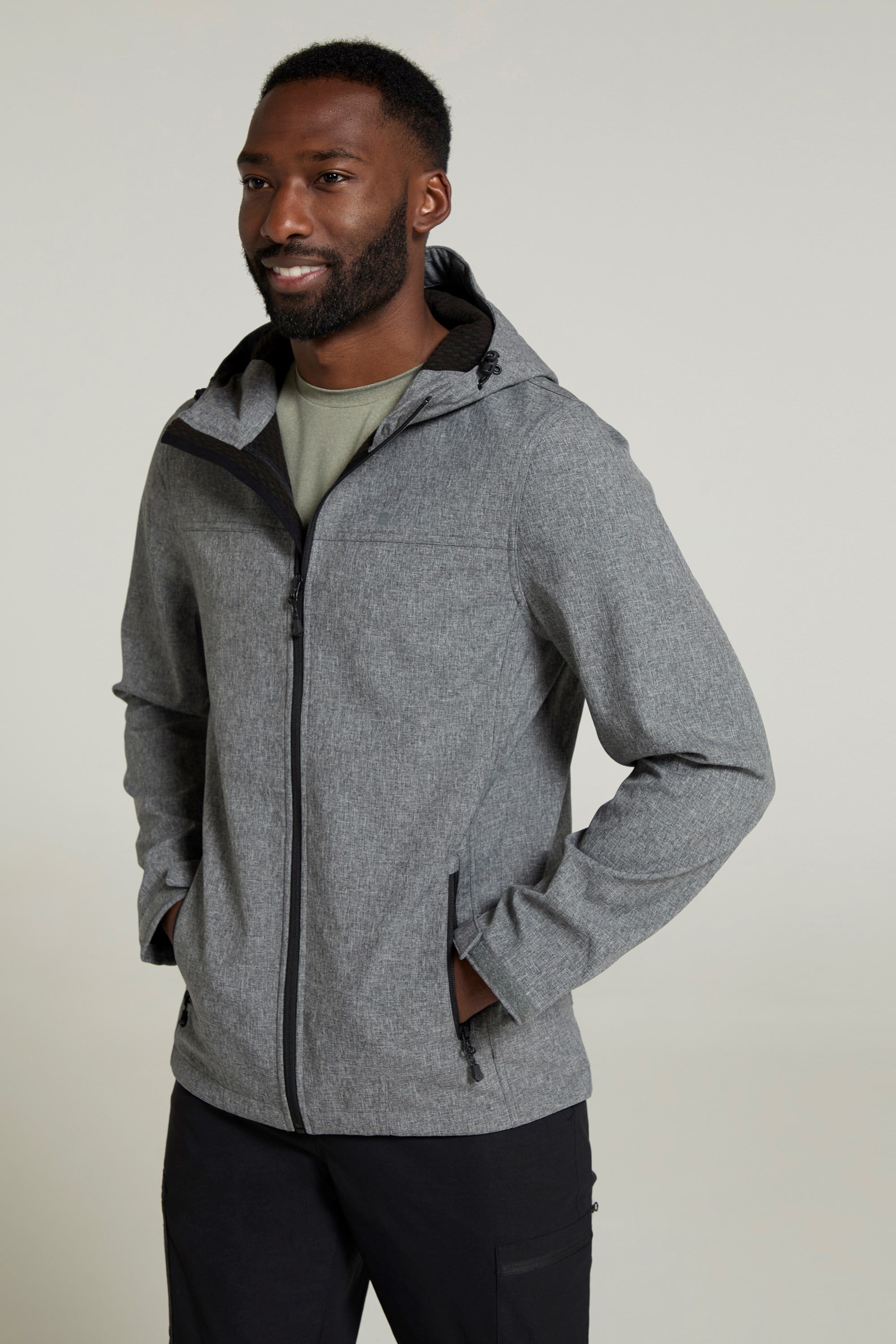 Bild von Reykjavik Texturierte Softshell-Jacke für Herren - Grau