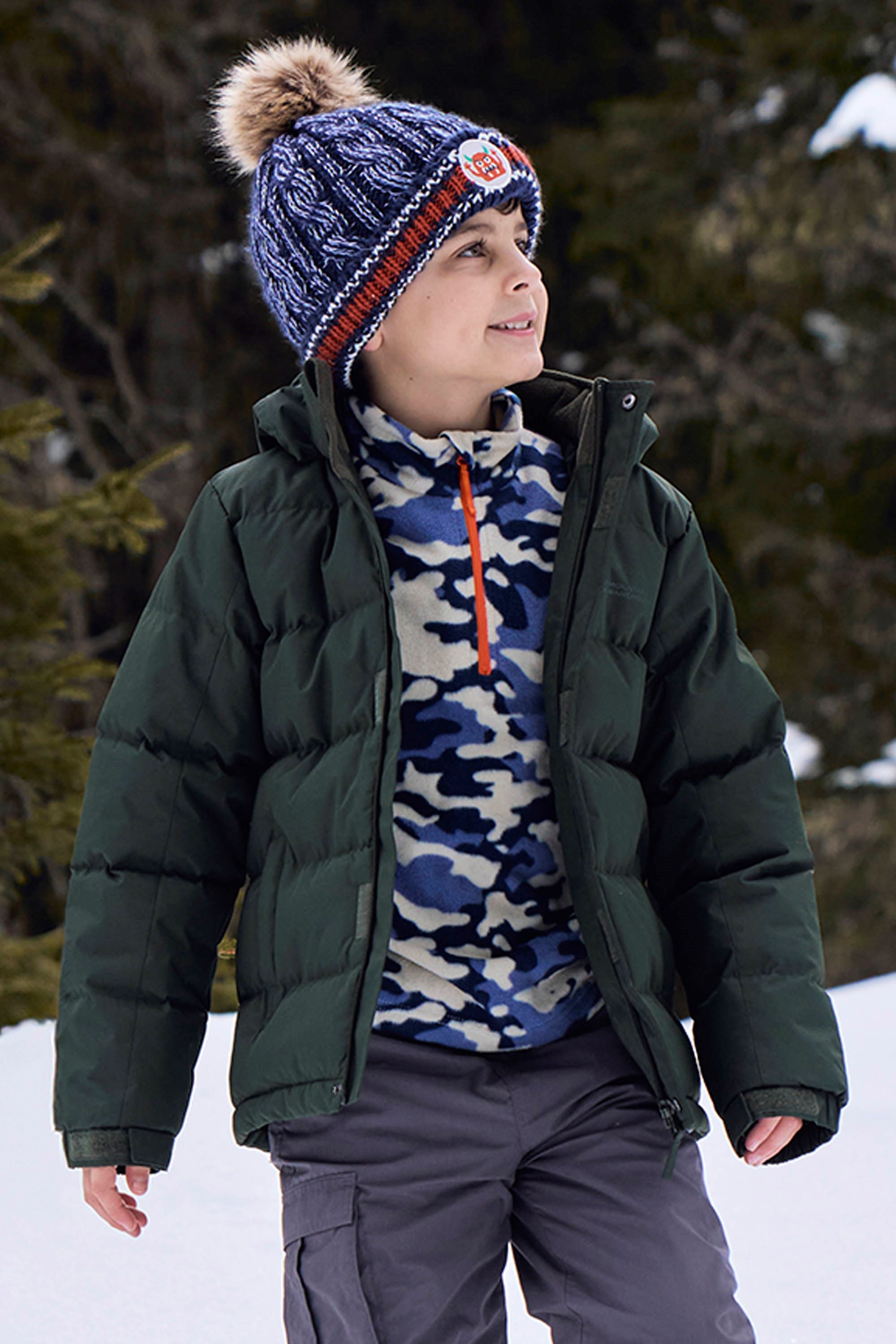 Bild von Snow II Wasserabweisende Kinder-Steppjacke - Khaki